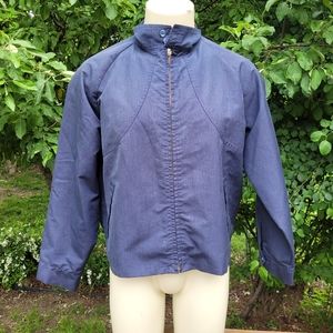 Vintage Jack Nicklaus Gleneagles Golf Jacket Size 46R Navy Blue